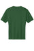 Sport-Tek ST101 Mens Moisture Wicking Competitor United Short Sleeve V-Neck T-Shirt Forest Green/White Flat Back