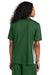Sport-Tek ST101 Mens Moisture Wicking Competitor United Short Sleeve V-Neck T-Shirt Forest Green/White Model Back