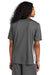 Sport-Tek ST101 Mens Moisture Wicking Competitor United Short Sleeve V-Neck T-Shirt Iron Grey/White Model Back