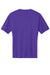 Sport-Tek ST101 Mens Moisture Wicking Competitor United Short Sleeve V-Neck T-Shirt Purple/White Flat Back