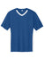 Sport-Tek ST101 Mens Moisture Wicking Competitor United Short Sleeve V-Neck T-Shirt Royal Blue/White Flat Front