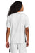 Sport-Tek ST101 Mens Moisture Wicking Competitor United Short Sleeve V-Neck T-Shirt White/Black Model Back