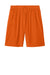 Sport-Tek ST103 Mens Moisture Wicking Competitor United Athletic Shorts Deep Orange/White Flat Back