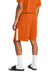 Sport-Tek ST103 Mens Moisture Wicking Competitor United Athletic Shorts Deep Orange/White Model Back