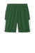 Sport-Tek ST103 Mens Moisture Wicking Competitor United Athletic Shorts Forest Green/White Flat Front