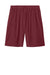 Sport-Tek ST103 Mens Moisture Wicking Competitor United Athletic Shorts Maroon/White Flat Back