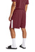 Sport-Tek ST103 Mens Moisture Wicking Competitor United Athletic Shorts Maroon/White Model Back