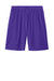 Sport-Tek ST103 Mens Moisture Wicking Competitor United Athletic Shorts Purple/White Flat Back