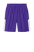 Sport-Tek ST103 Mens Moisture Wicking Competitor United Athletic Shorts Purple/White Flat Front