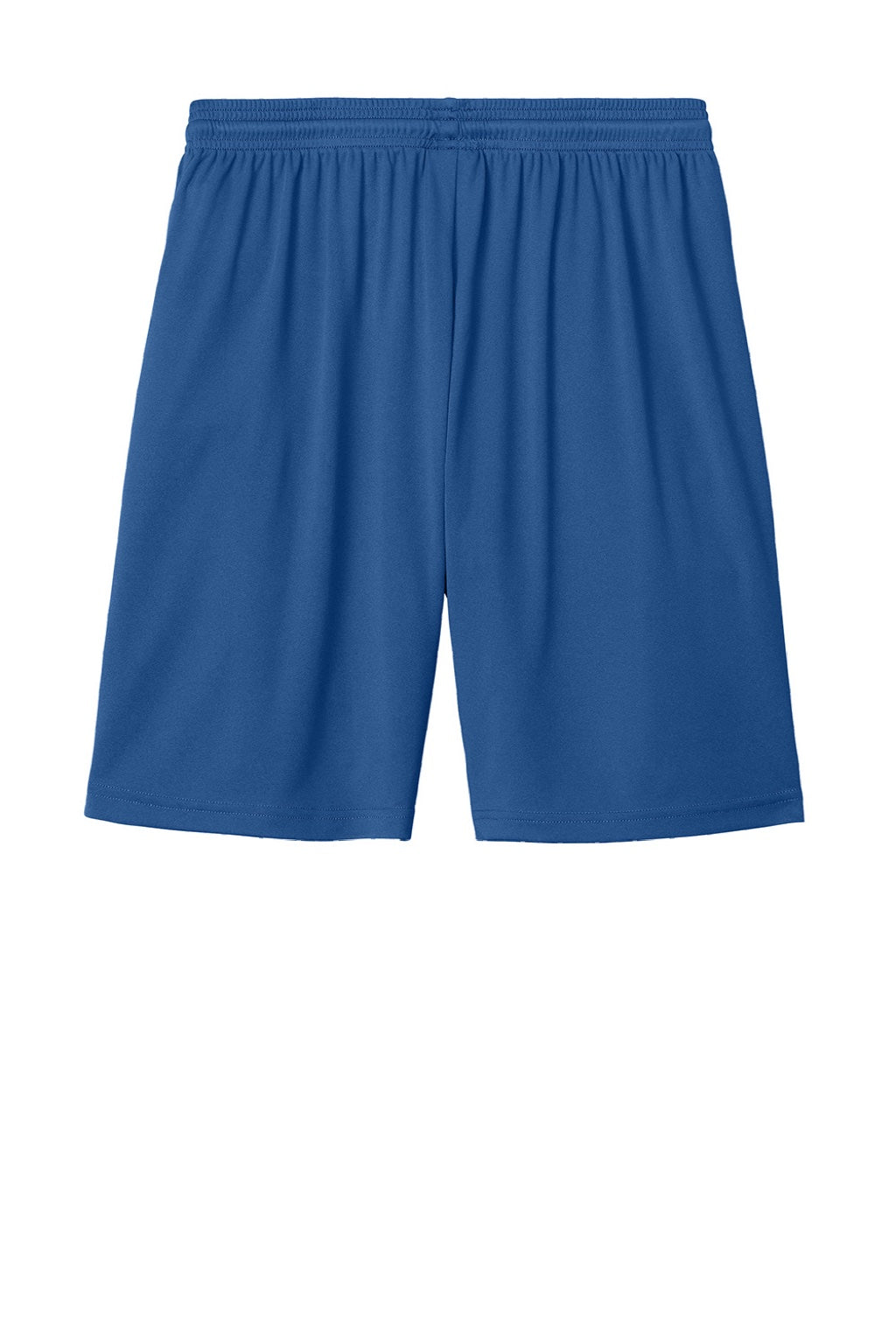 Sport-Tek ST103 Mens Moisture Wicking Competitor United Athletic Shorts Royal Blue/White Flat Back