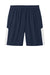 Sport-Tek ST103 Mens Moisture Wicking Competitor United Athletic Shorts True Navy Blue/White Flat Front