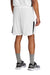 Sport-Tek ST103 Mens Moisture Wicking Competitor United Athletic Shorts White/Black Model Back