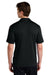 Sport-Tek ST104 Mens Moisture Wicking Competitor United Short Sleeve Polo Shirt Black/Deep Red Model Back