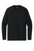 Sport-Tek ST120LS Mens PosiCharge Compression Long Sleeve Crewneck T-Shirt Black Flat Front
