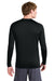 Sport-Tek ST120LS Mens PosiCharge Compression Long Sleeve Crewneck T-Shirt Black Model Back