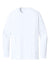 Sport-Tek ST120LS Mens PosiCharge Compression Long Sleeve Crewneck T-Shirt White Flat Front