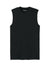 Sport-Tek ST121SL Mens PosiCharge Compression Tank Top Black Flat Front