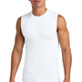 Sport-Tek Mens PosiCharge Compression Tank Top - White - COMING SOON