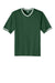 Sport-Tek ST221 Mens Tough Mesh V-Neck Baseball Jersey Forest Green Flat Front