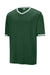 Sport-Tek ST221 Mens Tough Mesh V-Neck Baseball Jersey Forest Green Form Front
