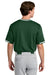 Sport-Tek ST221 Mens Tough Mesh V-Neck Baseball Jersey Forest Green Model Back