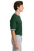 Sport-Tek ST221 Mens Tough Mesh V-Neck Baseball Jersey Forest Green Model Side