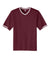 Sport-Tek ST221 Mens Tough Mesh V-Neck Baseball Jersey Maroon Flat Front