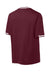 Sport-Tek ST221 Mens Tough Mesh V-Neck Baseball Jersey Maroon Forn Back