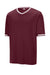 Sport-Tek ST221 Mens Tough Mesh V-Neck Baseball Jersey Maroon Form Front