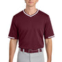 Sport-Tek Mens Tough Mesh V-Neck Baseball Jersey - Maroon - NEW