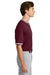 Sport-Tek ST221 Mens Tough Mesh V-Neck Baseball Jersey Maroon Model Side