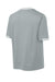 Sport-Tek ST221 Mens Tough Mesh V-Neck Baseball Jersey Silver Grey Forn Back