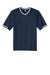 Sport-Tek ST221 Mens Tough Mesh V-Neck Baseball Jersey True Navy Blue Flat Front