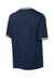 Sport-Tek ST221 Mens Tough Mesh V-Neck Baseball Jersey True Navy Blue Forn Back