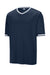 Sport-Tek ST221 Mens Tough Mesh V-Neck Baseball Jersey True Navy Blue Form Front