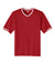 Sport-Tek ST221 Mens Tough Mesh V-Neck Baseball Jersey True Red Flat Front