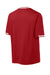 Sport-Tek ST221 Mens Tough Mesh V-Neck Baseball Jersey True Red Forn Back