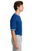 Sport-Tek ST221 Mens Tough Mesh V-Neck Baseball Jersey True Royal Blue Model Side
