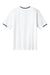 Sport-Tek ST221 Mens Tough Mesh V-Neck Baseball Jersey White Flat Back
