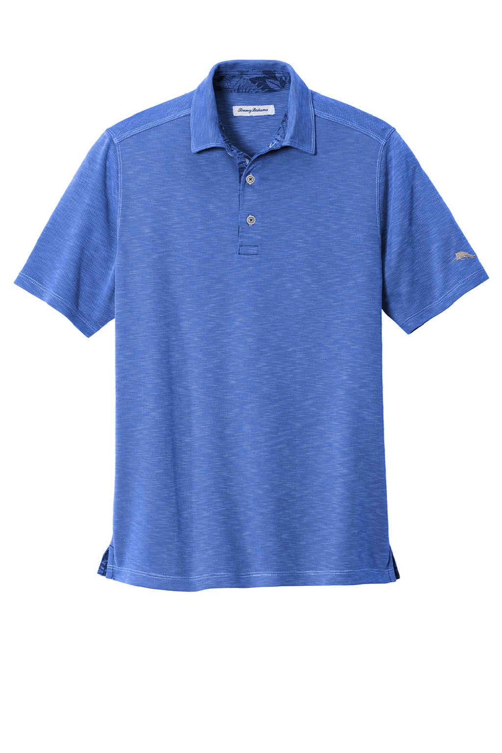 Tommy Bahama ST224065TB Mens Palmetto Paradise Short Sleeve Polo Shirt Team Blue Flat Front