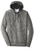 Sport-Tek ST225 Mens Electric Heather Moisture Wicking Fleece Hooded Sweatshirt Hoodie w/ Pouch Pocket Black Electric Flat Front