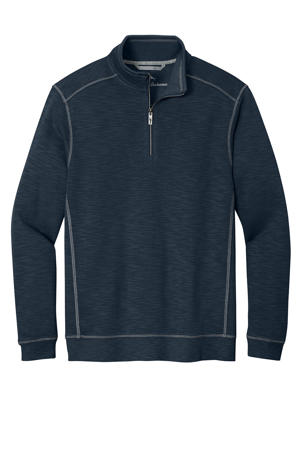 Tommy Bahama ST226342TB Mens Tobago Bay 1/4 Zip Sweatshirt Blue Note Flat Front
