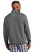 Tommy Bahama ST226342TB Mens Tobago Bay 1/4 Zip Sweatshirt Cave Grey Model Back
