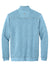 Tommy Bahama ST226342TB Mens Tobago Bay 1/4 Zip Sweatshirt Light Sky Blue Flat Back