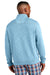 Tommy Bahama ST226342TB Mens Tobago Bay 1/4 Zip Sweatshirt Light Sky Blue Model Back
