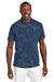Tommy Bahama ST227544TB Mens Santiago Paradise Moisture Wicking Short Sleeve Polo Shirt Blue Note Model Front