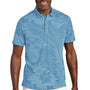 Tommy Bahama Mens Santiago Paradise Moisture Wicking Short Sleeve Polo Shirt - Chambray Blue
