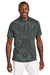 Tommy Bahama ST227544TB Mens Santiago Paradise Moisture Wicking Short Sleeve Polo Shirt Coal Grey Model Front