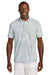 Tommy Bahama ST227544TB Mens Santiago Paradise Moisture Wicking Short Sleeve Polo Shirt Zinc Grey Model Front