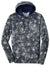 Sport-Tek ST230 Mens Sport-Wick Mineral Freeze Moisture Wicking Fleece Hooded Sweatshirt Hoodie w/ Pouch Pocket True Navy Blue Flat Front